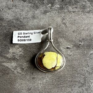 Honey Dahlia Sterling Silver Pendant